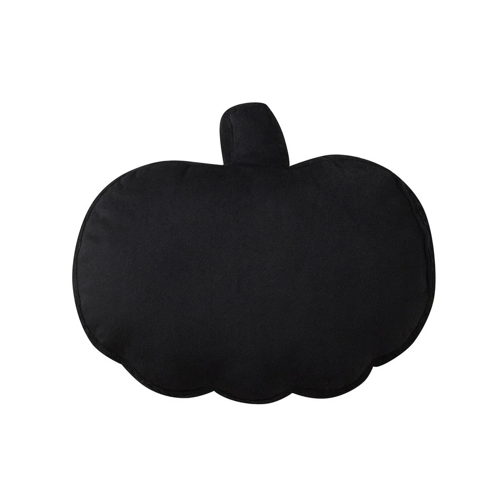 My Texas House 11x14 Black Pumpkin Shaped Halloween Decorative Pillow